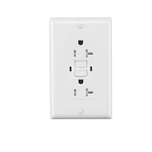 20 Amp GFCI Outlets Tamper-Resistant Self-Test GFCI Receptacles With LED Indicator Decor Wall Plate Included