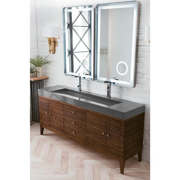 Shaw 72 Walnut Double Vanity