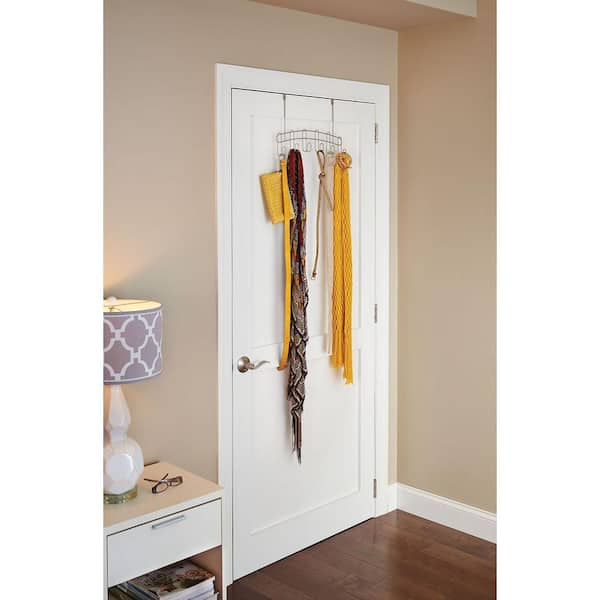 Decorative 6-Hook Over-the-Door in Nickel