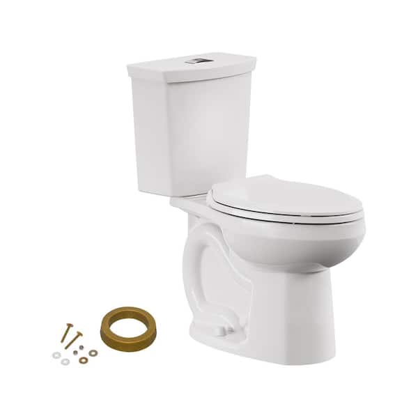 H2Option 2-Piece 0.92/1.28 GPF Dual Flush Elongated Chair Height Toilet in White