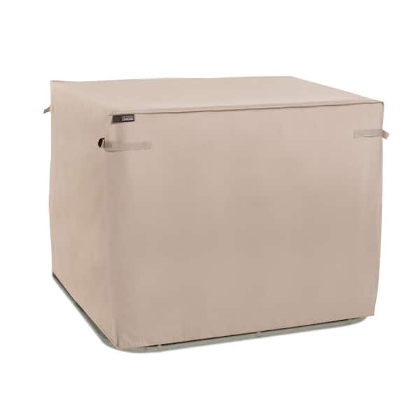 MODERN LEISURE 36 in. L x 36 in. W x 30 in. H, Beige Chalet Square Outdoor Patio Air Conditioner Cover