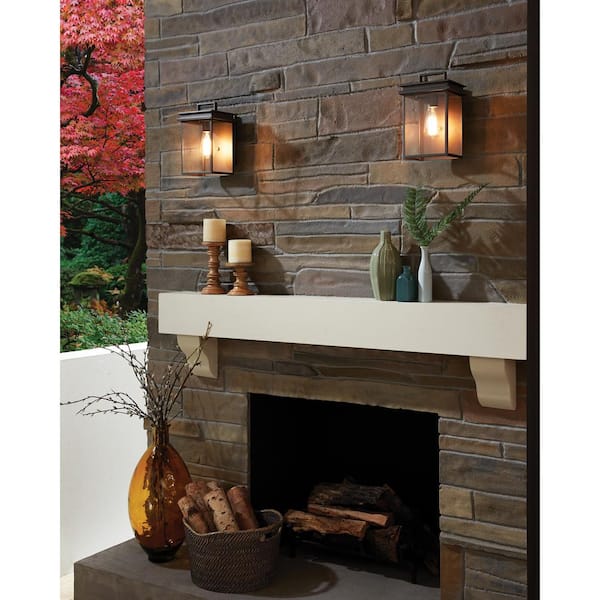 Glenview 1-Light Antique Bronze Outdoor Hanging Pendant Lantern