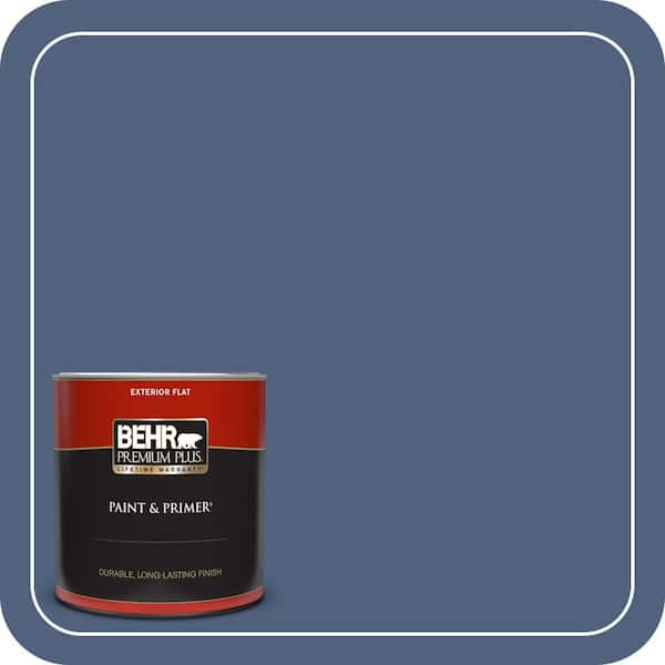 BEHR PREMIUM PLUS 1 qt. #590F-6 Mesmerize Flat Exterior Paint & Primer