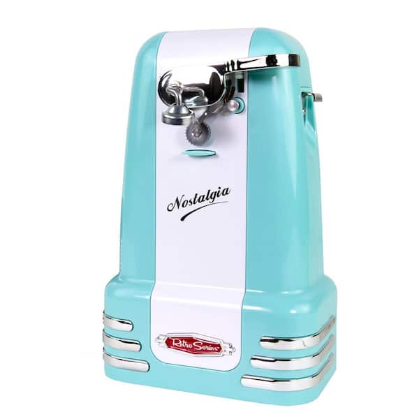 Electric Retro Can Opener, Aqua