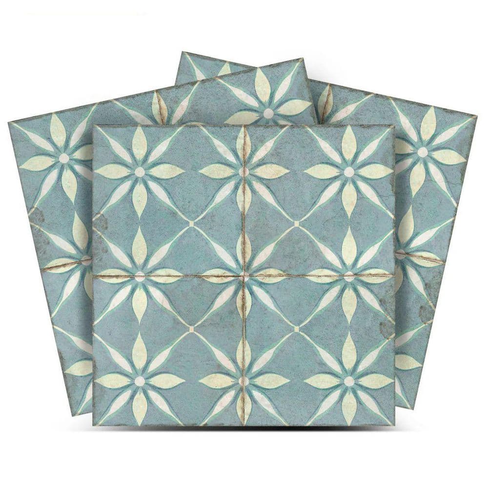 Blue R18 5 in. x 5 in. Vinyl Peel and Stick Tile (24 Tiles 4.17 sq. ft./Pack) price history on PriceWatchPro