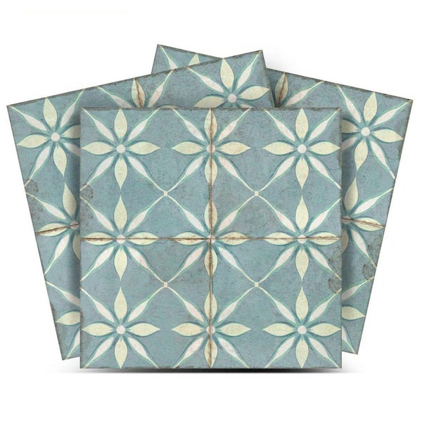 MI ALMA Blue R18 6 in. x 6 in. Vinyl Peel and Stick Tile (24 Tiles 6 sq. ft./Pack)