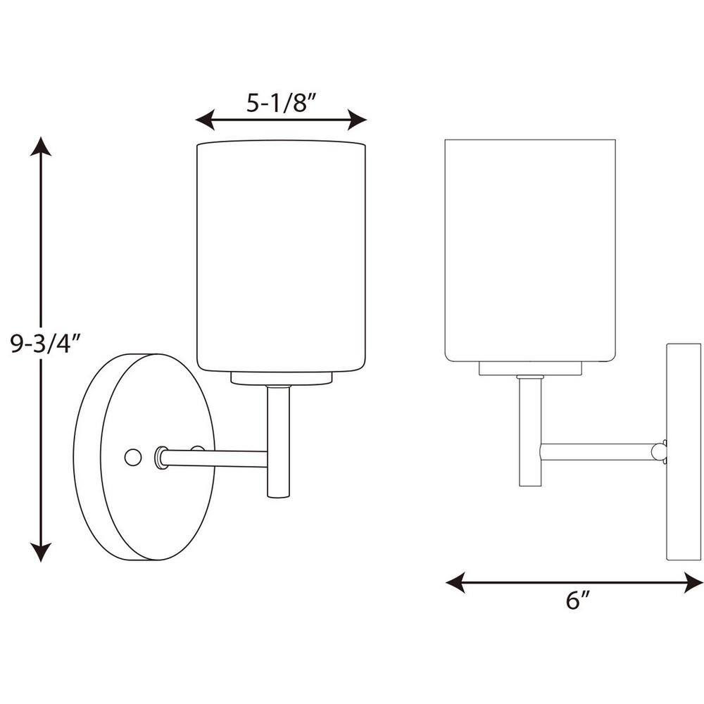 Brushed Nickel 9.75" Dimmable Outdoor Wall Sconce