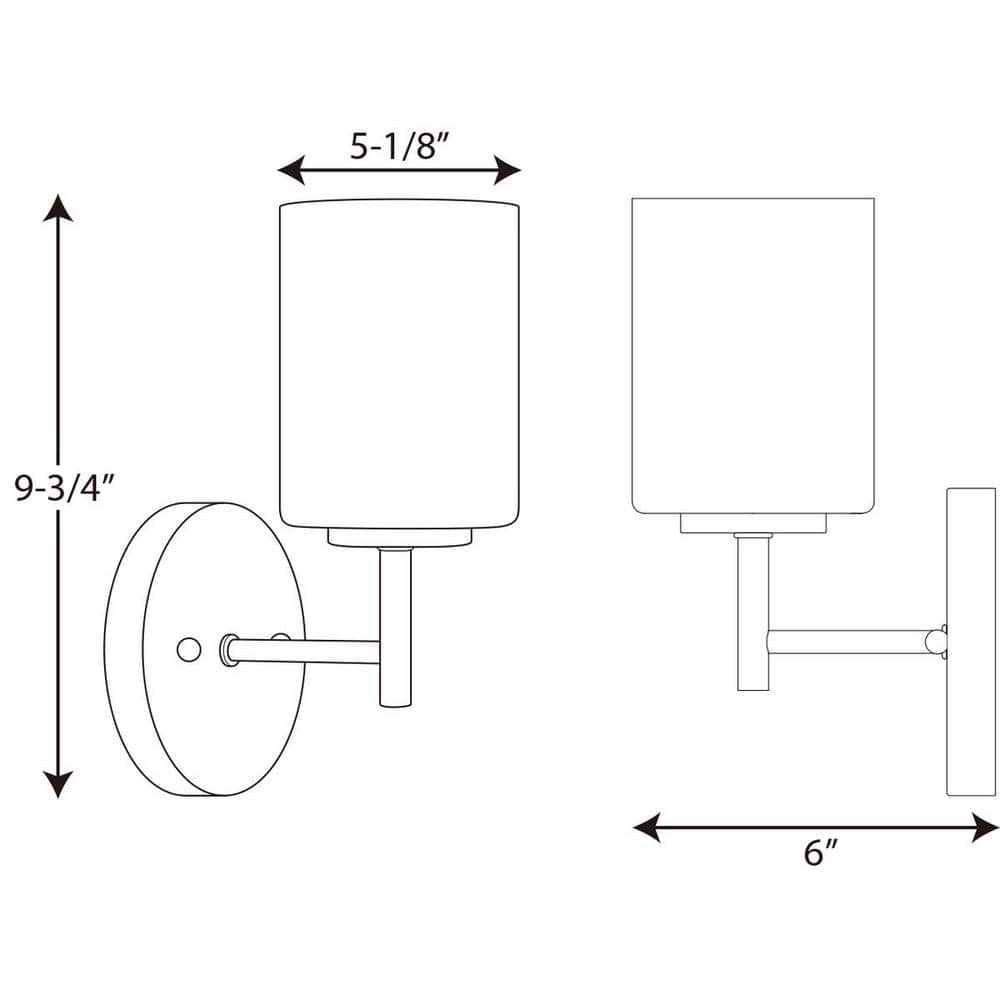 Polished Nickel Cylinder Dimmable Bath Vanity Light