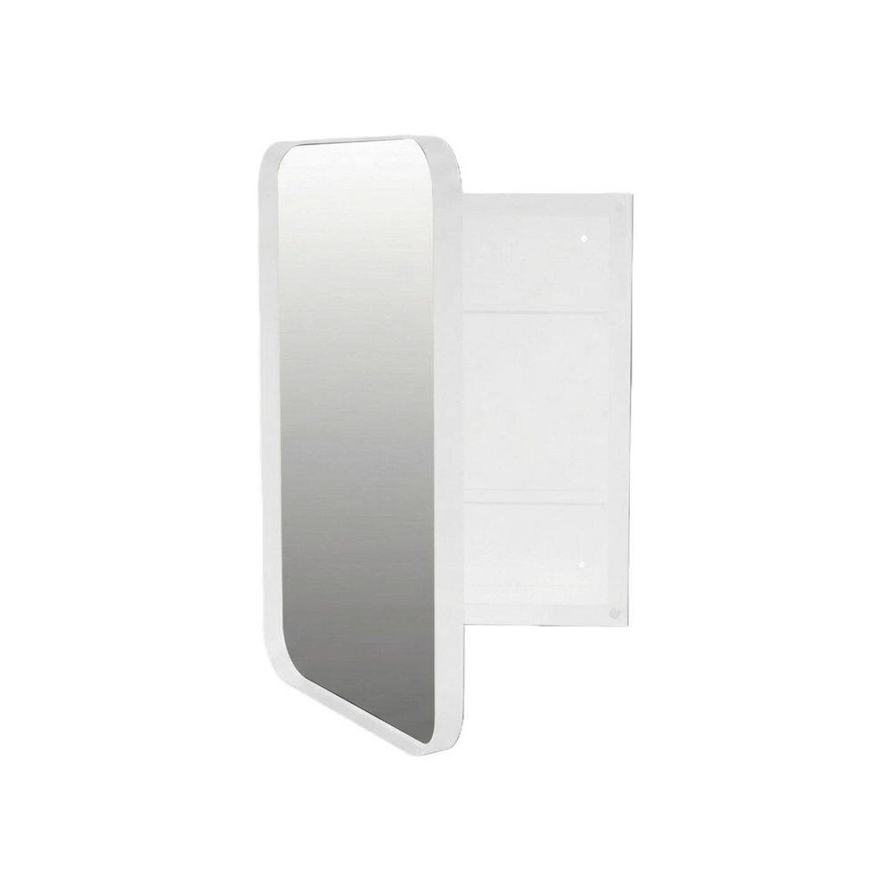 15.74 in. W x 23.6 x 4.7 in. D in. H Rectangular Metal White Recessed/Surface Mount Storage Medicine Cabinet with Mirror price history on PriceWatchPro