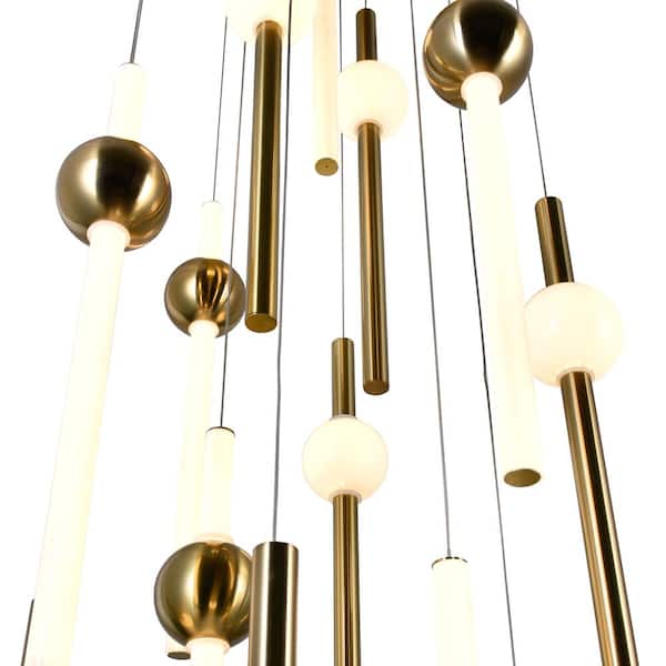 Baton LED Pendant With Brass Finish