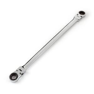 TEKTON 12 mm x 14 mm Extra Long Flex-Head Ratcheting Box End Wrench ...