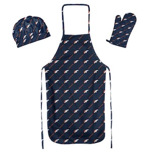 NFL Broncos 3PC Set Apron Mitt Hat