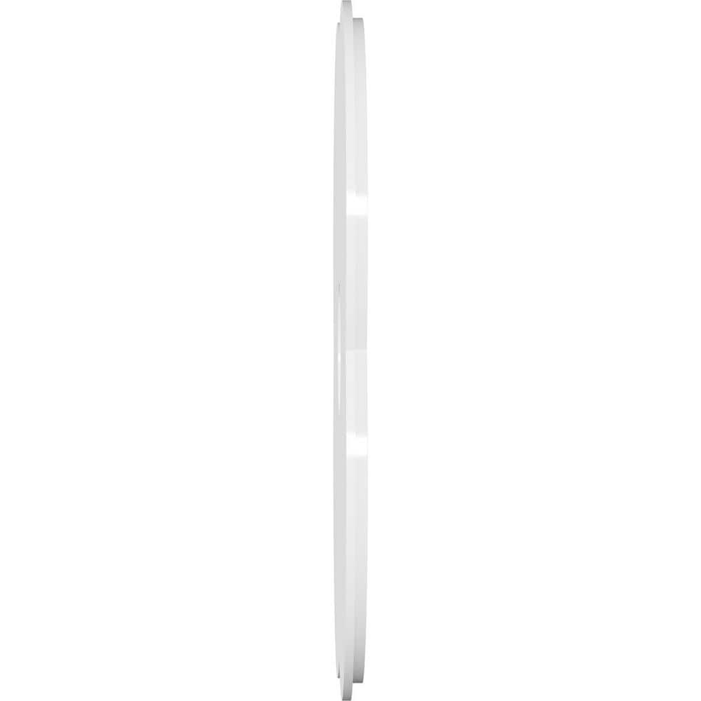18" White PVC Contemporary Two Piece Ceiling Medallion