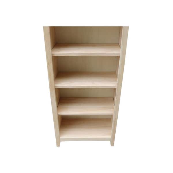 5 Shelf Standard Bookcase, Unfinished Furniture Bookcases