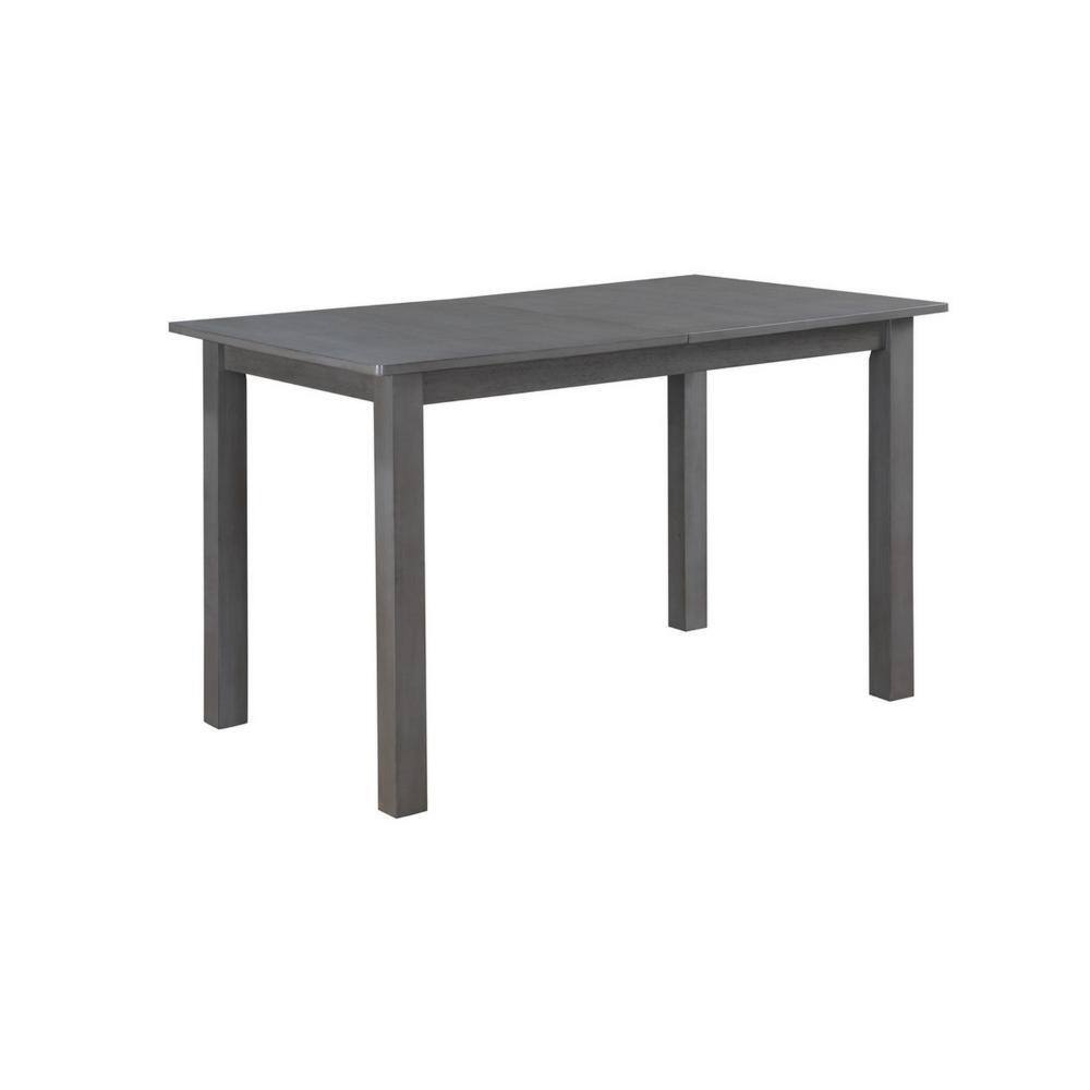 59.5 in. Gray Wood 4 Legs Dining Table Seating 8