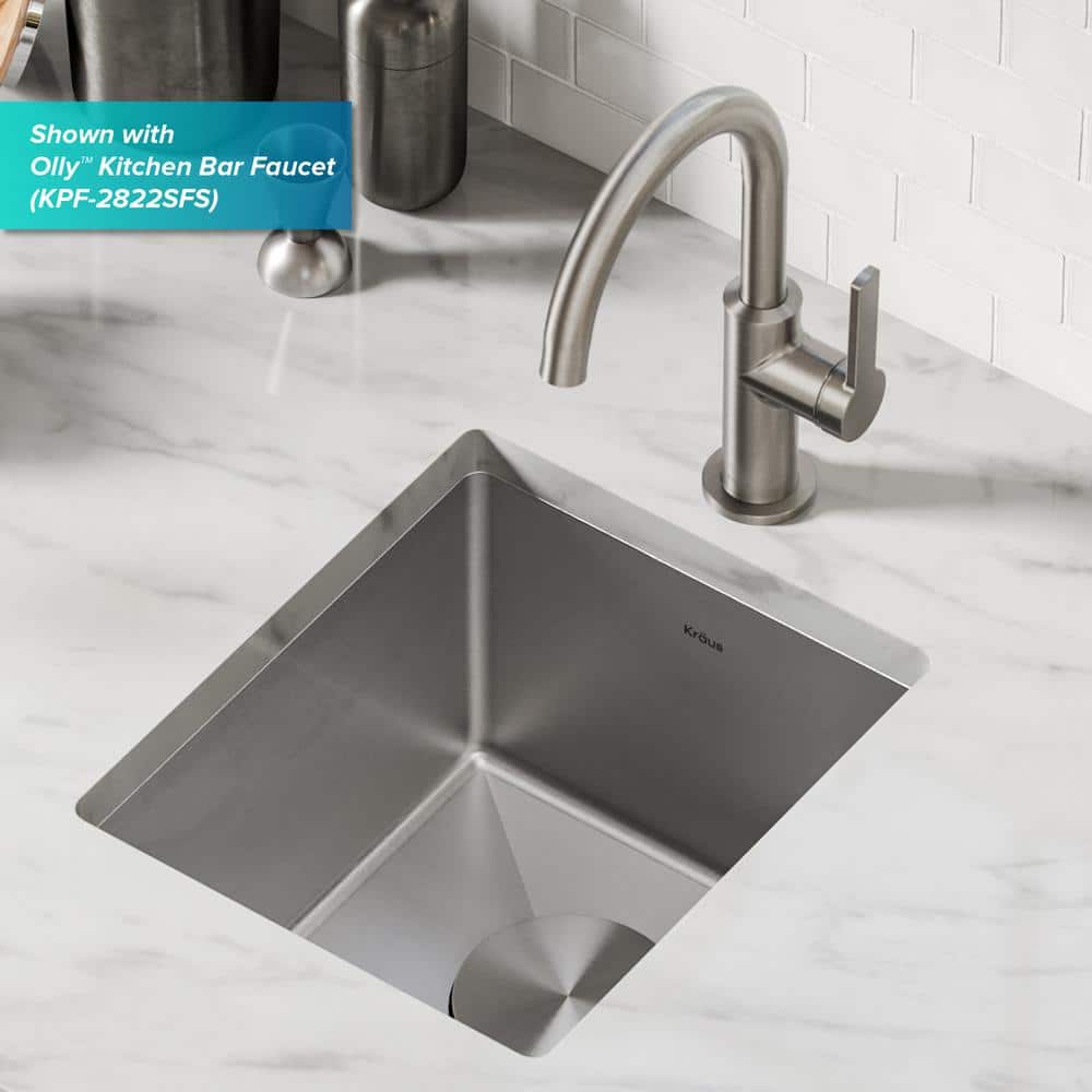 Kraus 13-inch Stainless Steel Undermount Bar Sink
