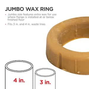 Johni-Ring 3 in. - 4 in. Jumbo Toilet Wax Ring