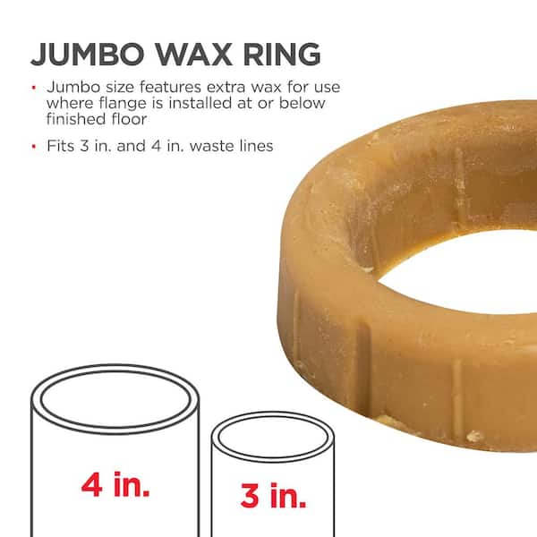 Johni-Ring 3 in. - 4 in. Jumbo Toilet Wax Ring