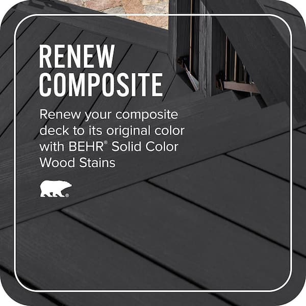 Reviews for BEHR DECKplus 1 gal. #HDC-MD-04 Totally Black Solid