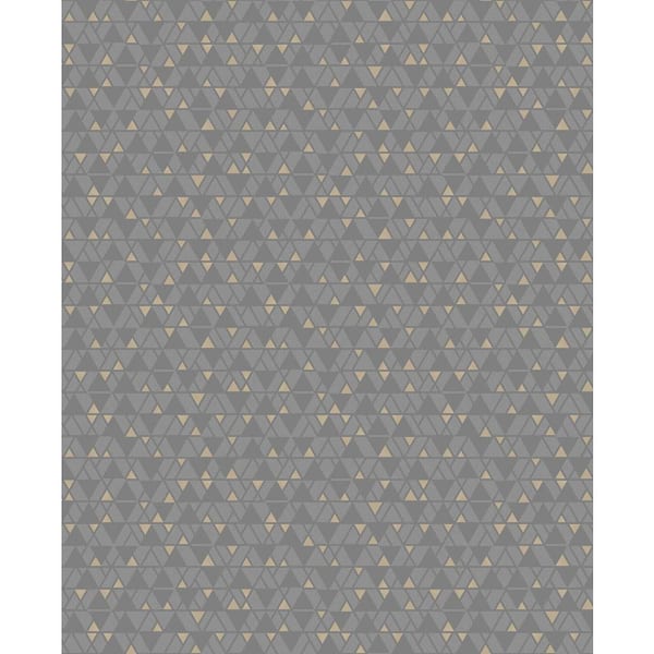 Brewster Rabat Taupe Geometric Strippable Roll (Covers 56.4 sq. ft.)