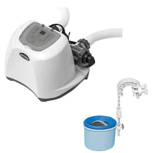 120-Volt Krystal Clear Saltwater Pool Chlorinator with Wall Mount Surface Skimmer