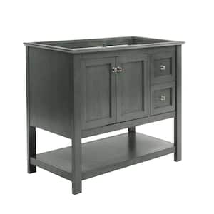 Manchester Regal 40 in. W Bathroom Vanity Cabinet Only in Gray Wood