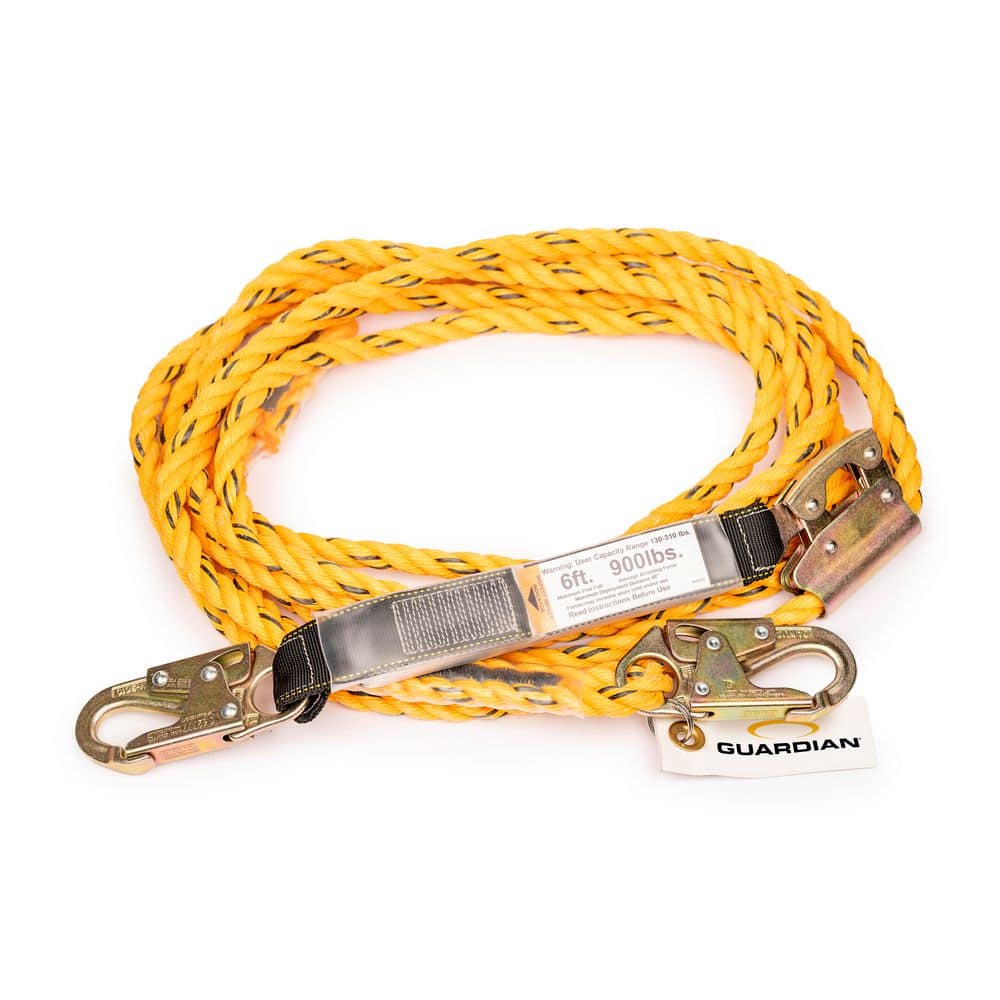 Guardian Fall Protection 50 ft. Poly Steel Fall Protection Vertical ...