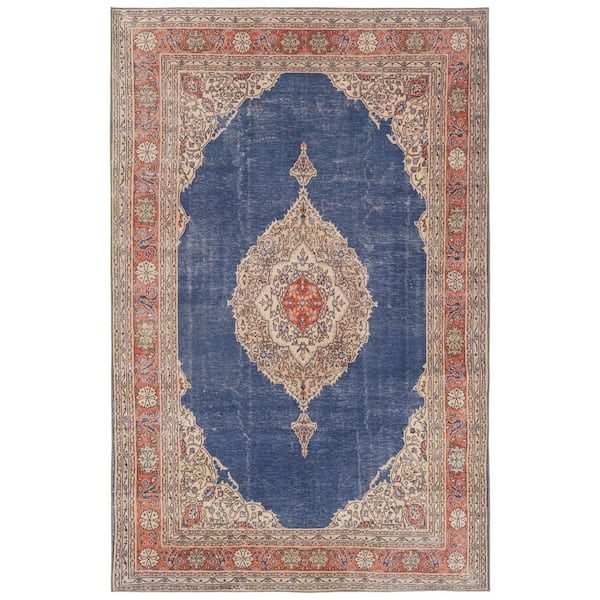 Kaleen Boho Patio Denim 3 ft. x 5 ft. Indoor/Outdoor Area Rug