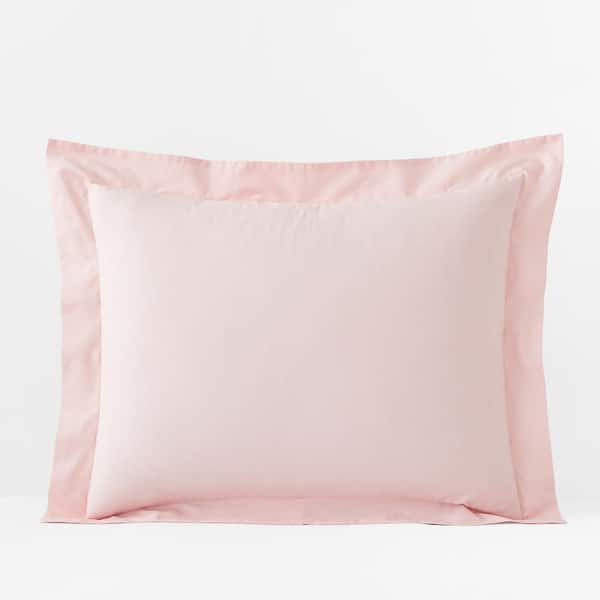 The Company Store Company Essentials Petal Pink Organic Cotton Percale Standard Sham