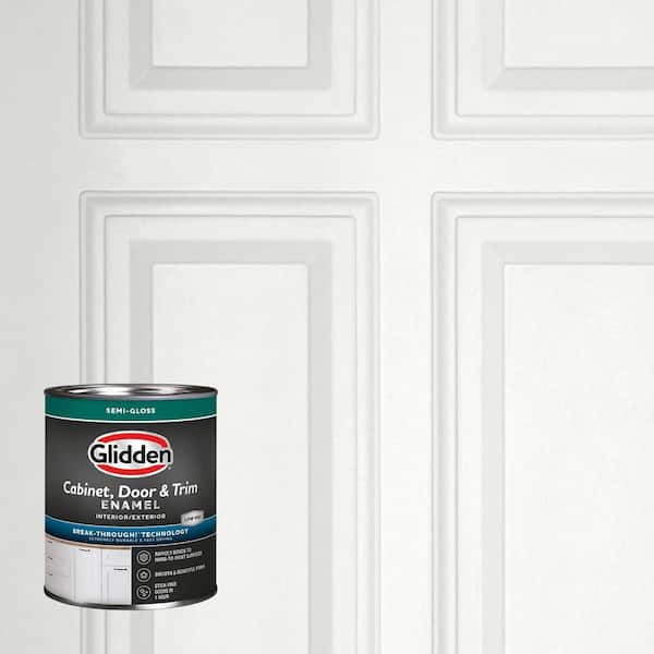 1 qt. PPG1001-1 Delicate White Semi-Gloss Door, Trim and Cabinet Paint