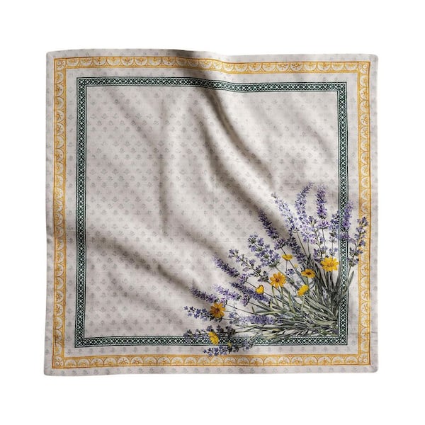 20 in. W x 20 in. H Fanny Lavender 100% Cotton Everyday Reusable Square Napkins Cloth Washable for Wedding (Set of 4)