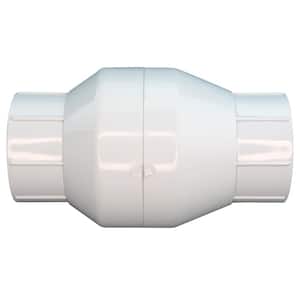 Solvent x Solvent 1-1/2-Inch Homewerks VCK-P40-E7B In-Line Check Valve PVC Schedule 40 