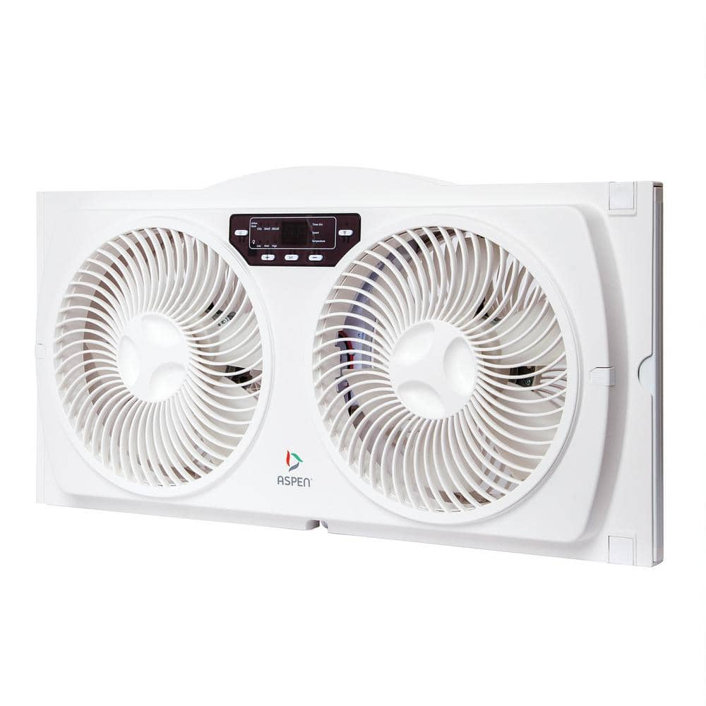 Aspen 85 In 3 Speed Smart Wi Fi Window Fan Asp 200 The Home Depot