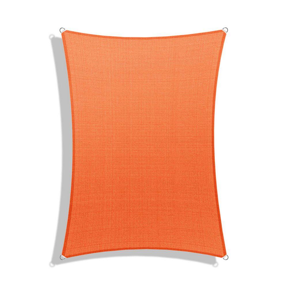 16 ft. x 16 ft. HDPE Sun Shade Sail Rectangle Canopy Shades for Outdoor Patio Pergola, Blockage 95% UV Resistant, Orange price history on PriceWatchPro