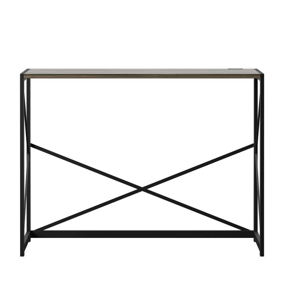 Teamson Home 22 in. Rectangular Folding Wooden Natural/Black Home