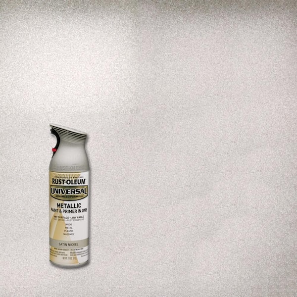 Rust-Oleum Universal 11 oz. All Surface Metallic Satin Nickel Spray Paint and Primer in One