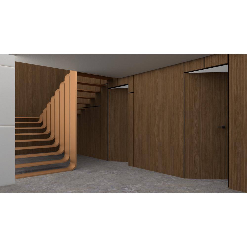 32 in. x 84 in. Unassembled Left-Hand/Inswing Solid Core Walnut Flush Mount Hidden Bookcase Door with Black Hinge Finish price history on PriceWatchPro
