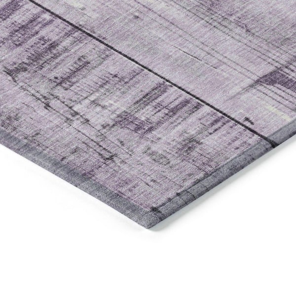 Chantille Machine Washable Indoor/Outdoor Abstract ACN1877 Purple 10 ft. x 14 ft. Accent Rug