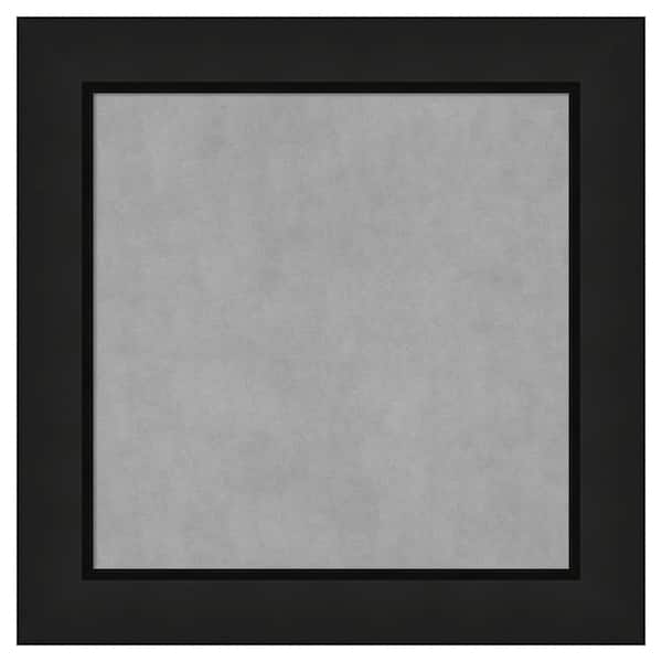 Amanti Art Midnight Black Narrow 15 in. x 15 in. Framed Magnetic Board