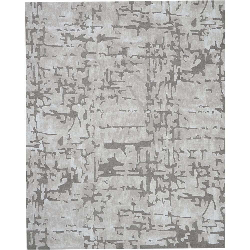 Symmetry Ivory/Taupe 8 ft. x 10 ft. Abstract Contemporary Area Rug price history on PriceWatchPro