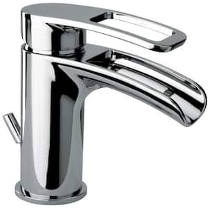BRETTON Single Handle Single Hole Bathroom Faucet with Drain Assembly Included in Chrome