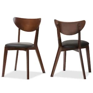 Sumner Black Faux Leather Upholstered Dining Chairs (Set of 2)