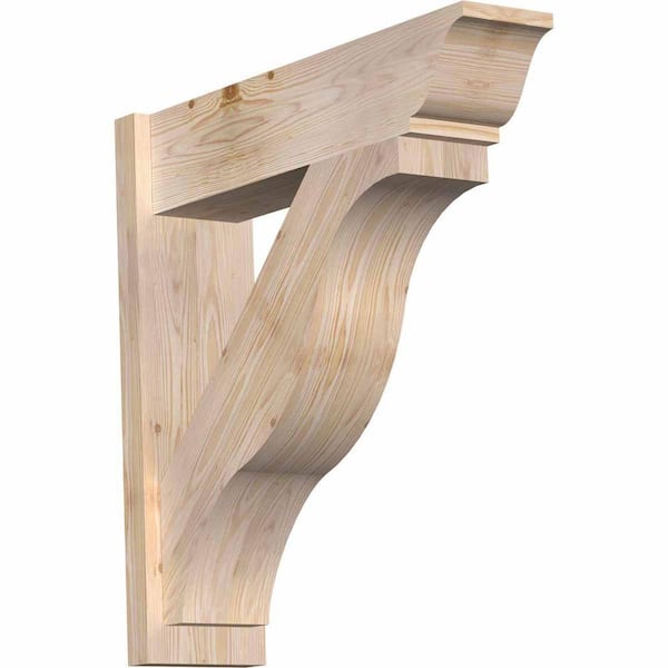 Ekena Millwork 8 in. x 30 in. x 30 in. Fuston Traditional Smooth Douglas Fir Outlooker