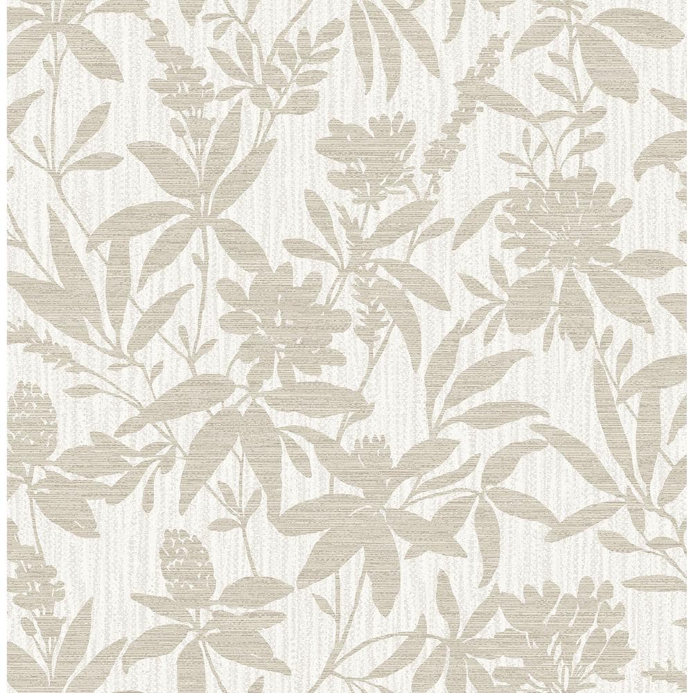 Riemann Beige Floral Vinyl Wallpaper Roll