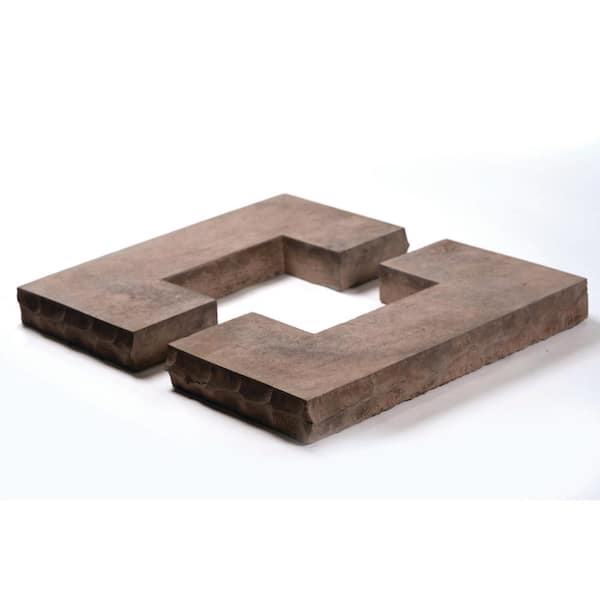 Walnut Flat Split Column CapStone 18 in. x 18 in. for 8x8 Post