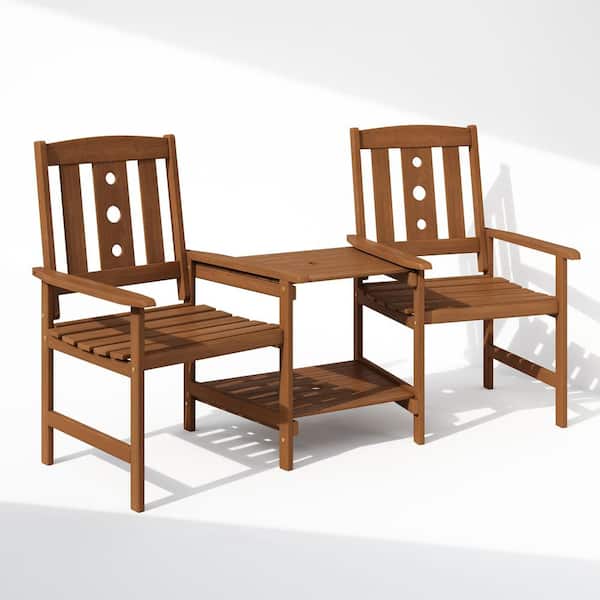 Furinno Dalam Natural Teak Patio Conversation Set