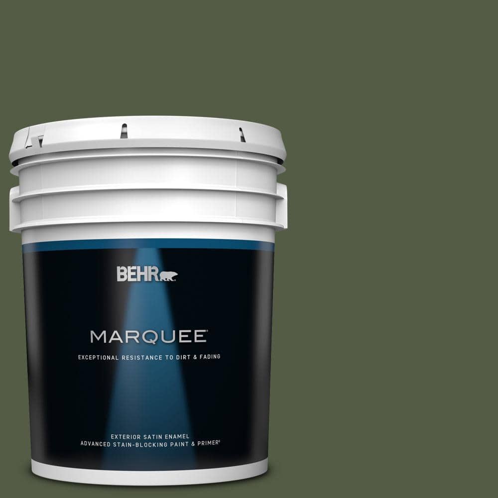 5 gal. #MQ6-54 River Forest Satin Enamel Exterior Paint & Primer