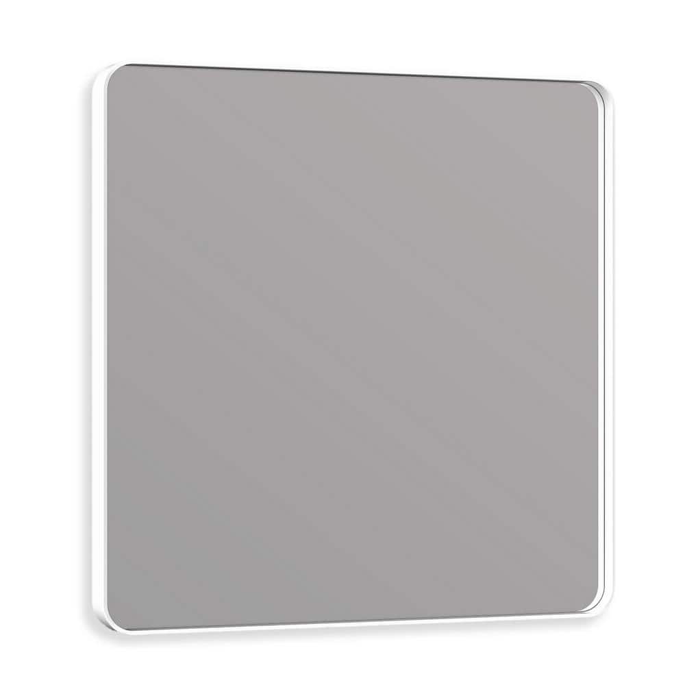 Reviews for KeonJinn 36 in. W x 36 in. H Modern Rectangular White