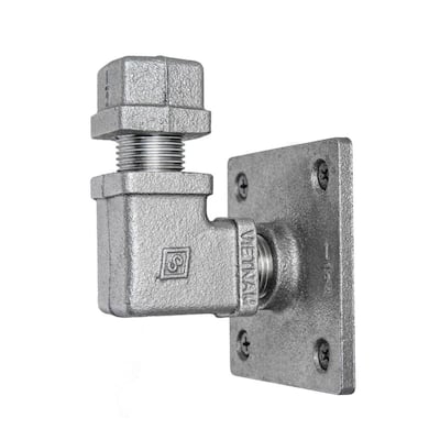 1/2 in. Black Steel Pipe Square Hook Kit