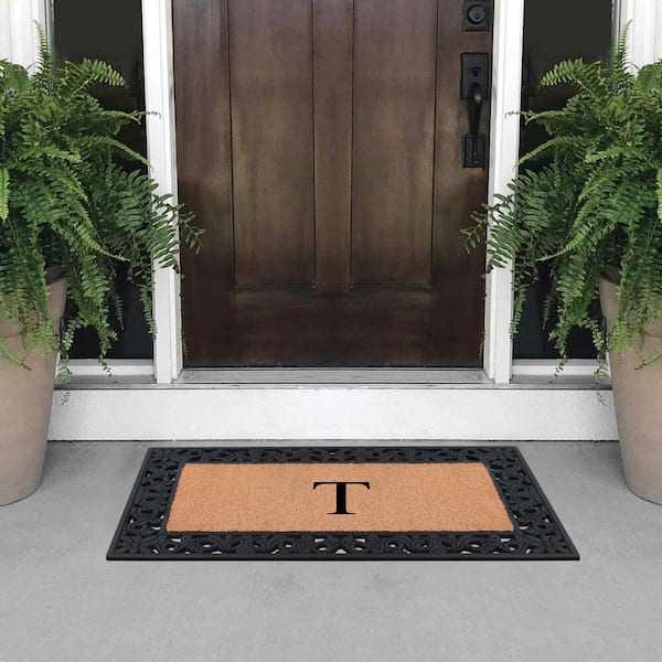 SHOES OFF Black White Indoor Doormat, Hype Welcome Mat